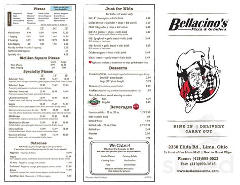 belecinos|bellacino's menu near me.